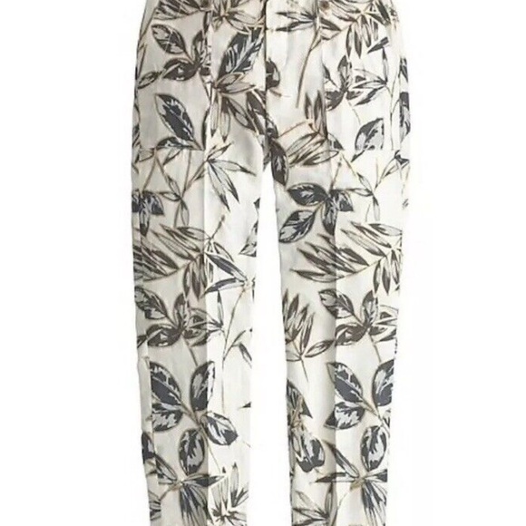 J. Crew 100% linen Ankle Cropped Pants - Picture 2 of 13